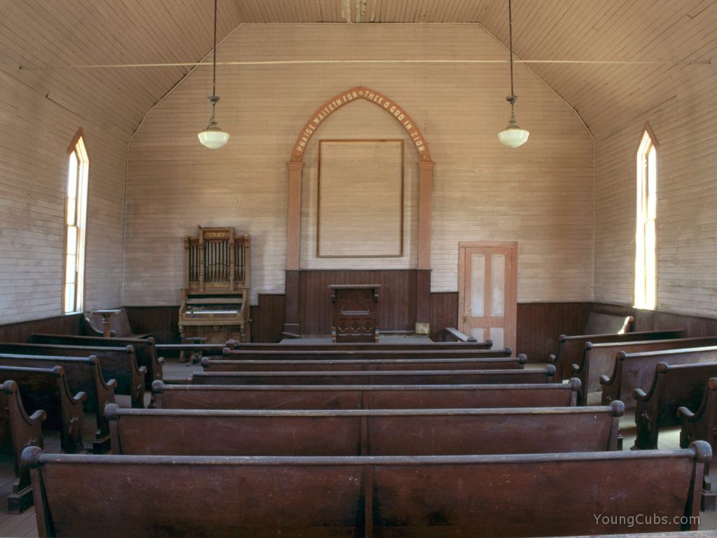 Methodist Church Interior, Bodie, California